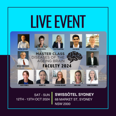 Master Class Diseases Of The Ageing Brain -2024 - Live Event