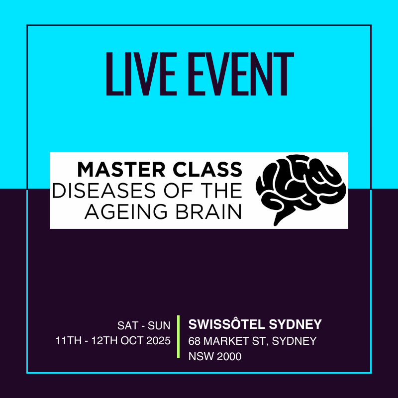 Master Class Diseases Of The Ageing Brain -2025 - Live Event